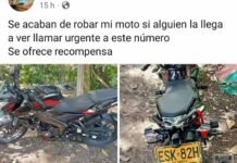 Imparable el robo de motocicletas en el gobierno de la ‘Inseguridad en Acacías’ roban moto en el Banco Popular