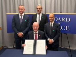 La FIFA y la Junta de la Paz anuncian una alianza estratégica para impulsar la recuperación y la paz a través del fútbol