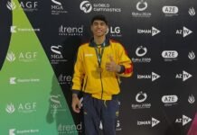 Ángel Barajas, campeón en barras paralelas de la Copa Mundo de Gimnasia Artística