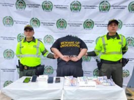 En peaje de Acacías la Policía detuvo a una persona por la presunta comisión del delito de lavado de activos