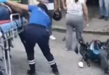 Motociclista atropelló a un ciclista