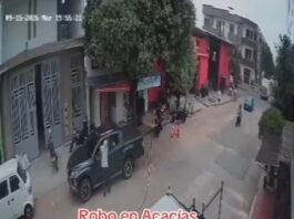Ladrones en Acacías robando quedaron en cámara