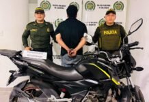 La Policía frustró el hurto de una motocicleta en Acacías y capturó al presunto responsable